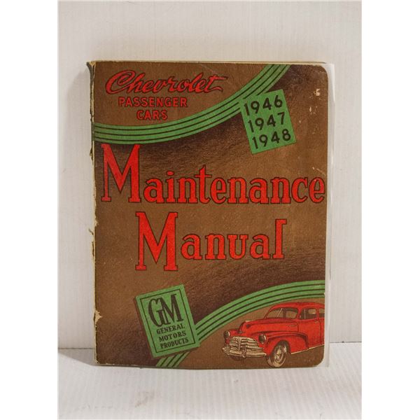 SHOP MANUAL 1946-48 CHEVROLET