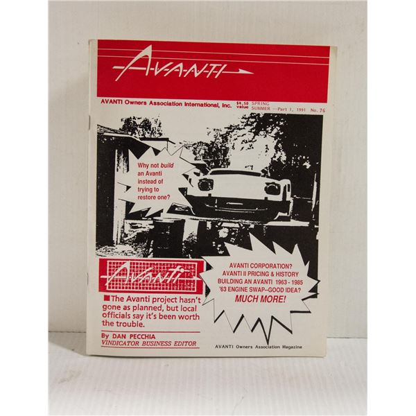 AVANTI MAGAZINE 1991 #76