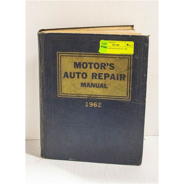 MOTORS REPAIR MANUAL 1962