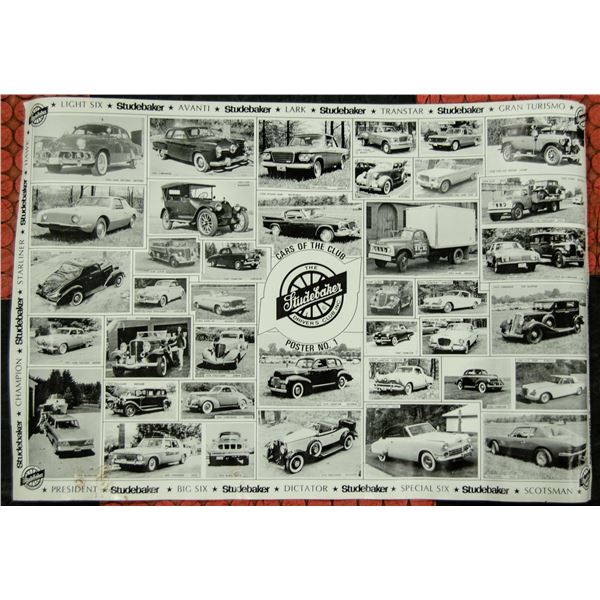 STUDEBAKER POSTER  B&W 26X35
