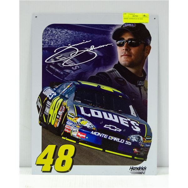 JIMMIE JOHNSON 48 TIN SIGN