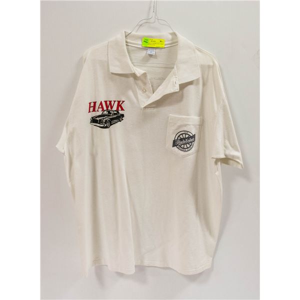 STUDEBAKER GT HAWK GOLF SHIRT FRONT AND BACK XL