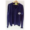 Image 1 : BLUE SDC CASHMERE V-NECK SWEATER SIZE 46