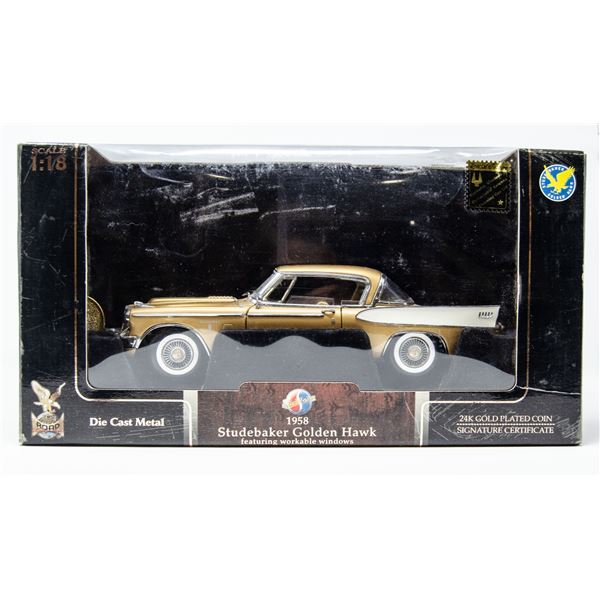 1958 STUDEBAKER GOLDEN HAWK DIECAST 1:18