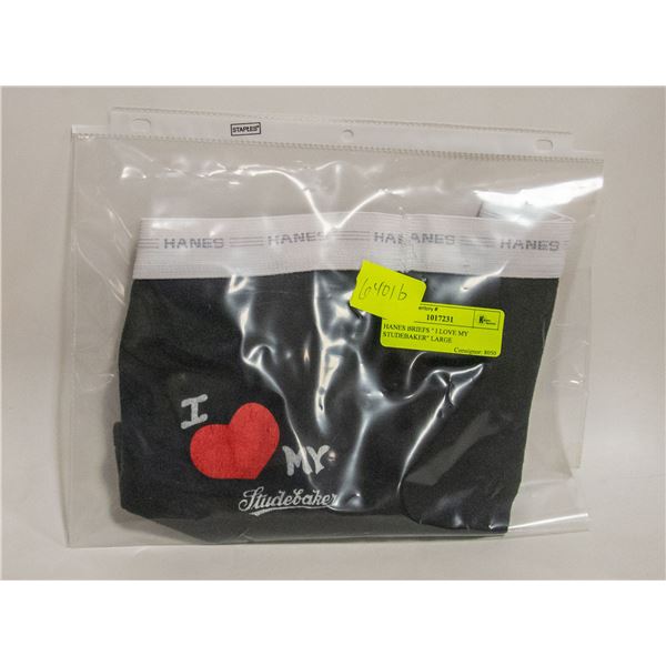 HANES BRIEFS " I LOVE MY STUDEBAKER" LARGE
