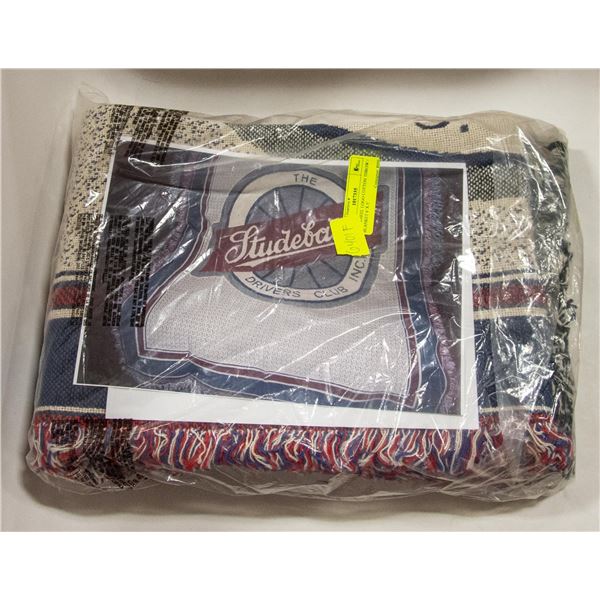 SDC WHEEL LOGO COTTON THROW / BLANKET 6' X 5'