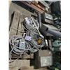 Image 1 : PALLET OF OUTDOOR FLOODLIGHTS COMPLETE WITH WIRING, JUNCTION BOXES, AND SWITCH