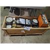Image 1 : BOX OF ASSORTED PRESSURE GAUGES, MACHINIST SUPPLIES, AND MORE