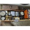 Image 2 : BOX OF ASSORTED PRESSURE GAUGES, MACHINIST SUPPLIES, AND MORE