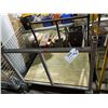 Image 1 : GLASS PANEL CART WITH RUBBER PROTECTORS
