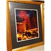 Image 1 : 20"x24" Kilauea Eruption Photograph in Koa Frame
