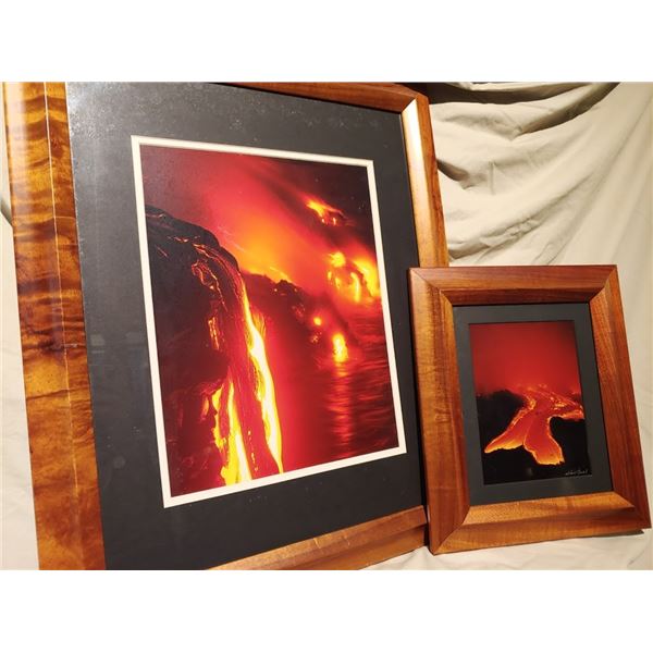 Kilauea Eruption-Set of (2) Framed Photographs