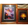 Image 1 : Kilauea Eruption Moonrise-Set of (2) Framed Photographs