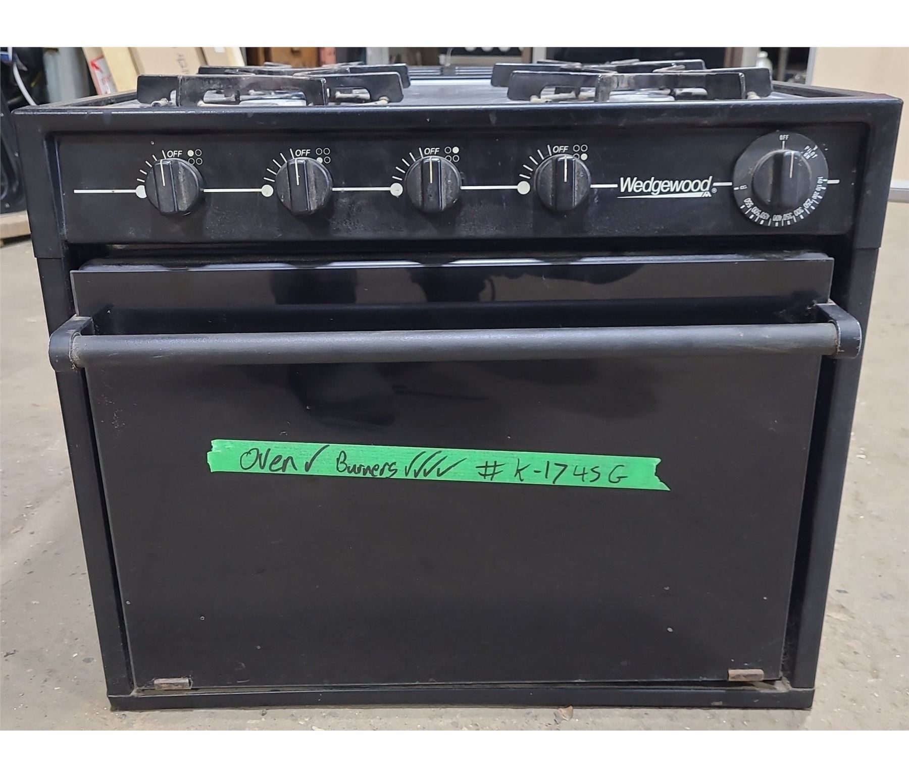 Used Atwood / Wedgewood Range Stove 4burner 17 1/4" H R1745G