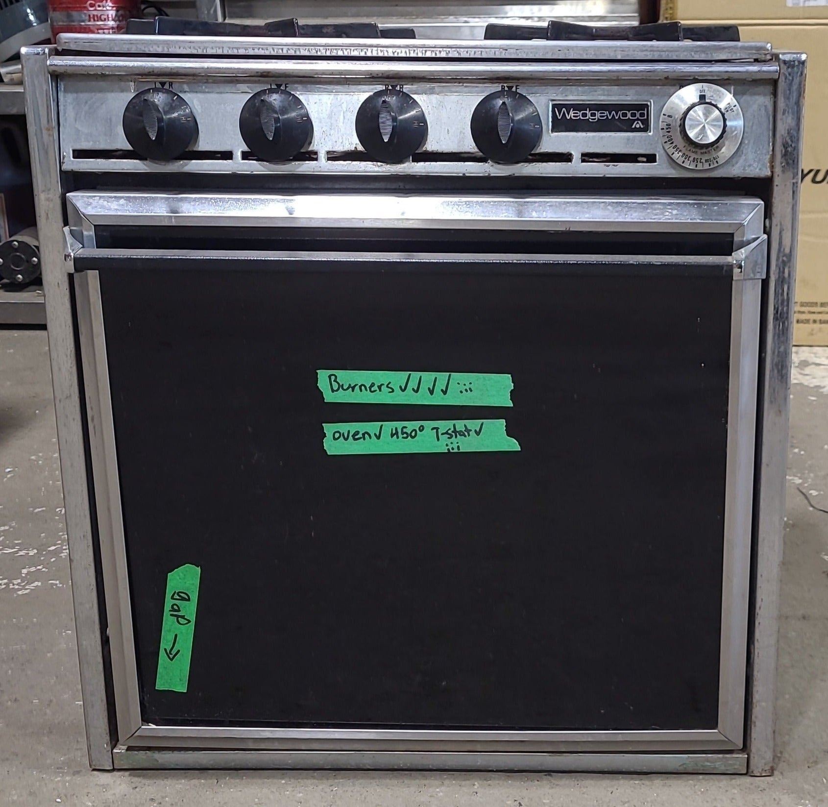 Used Atwood/ Wedgewood Chef 4 Burner RV Range / Cooktop