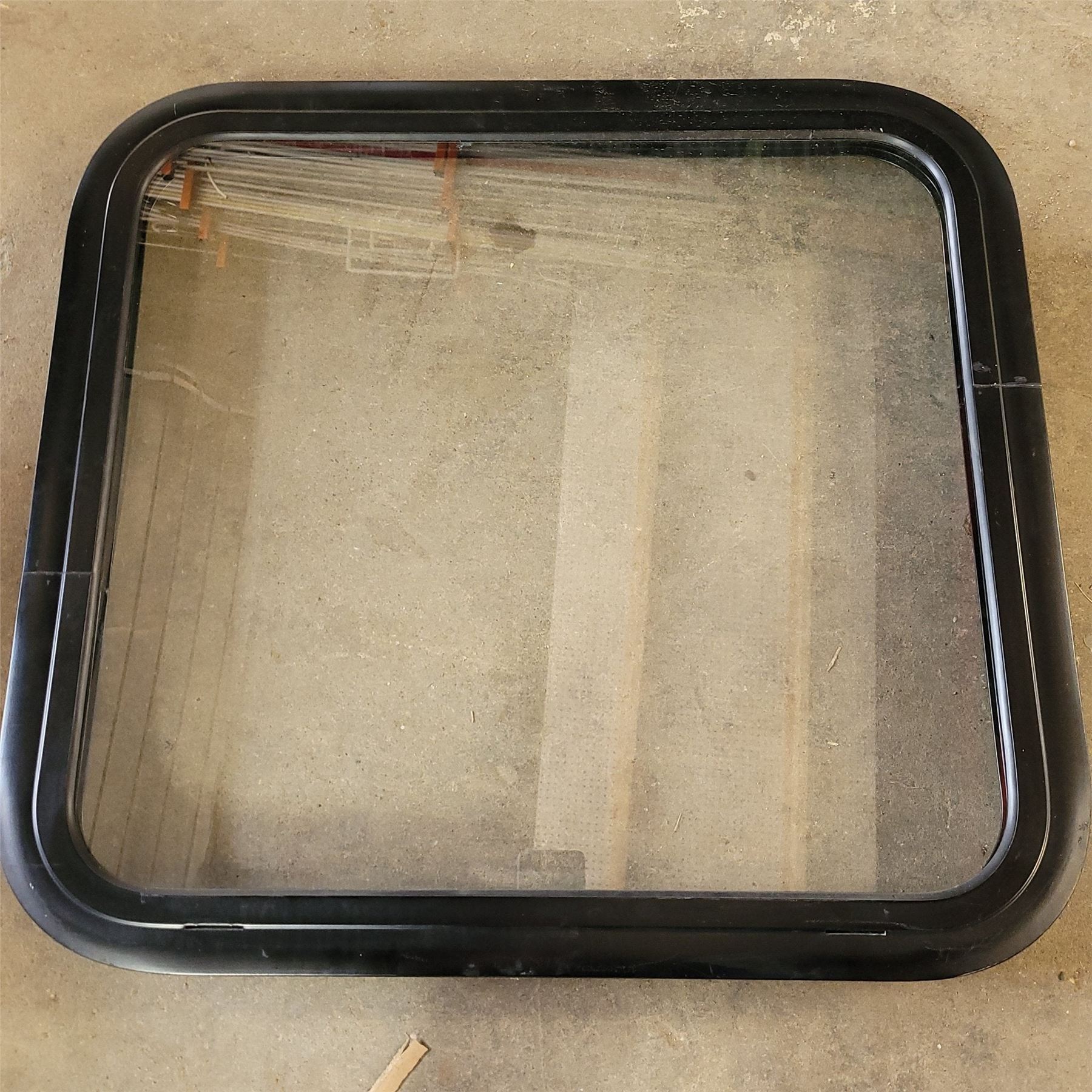 Used Black Radius Opening Window : 24 1/4