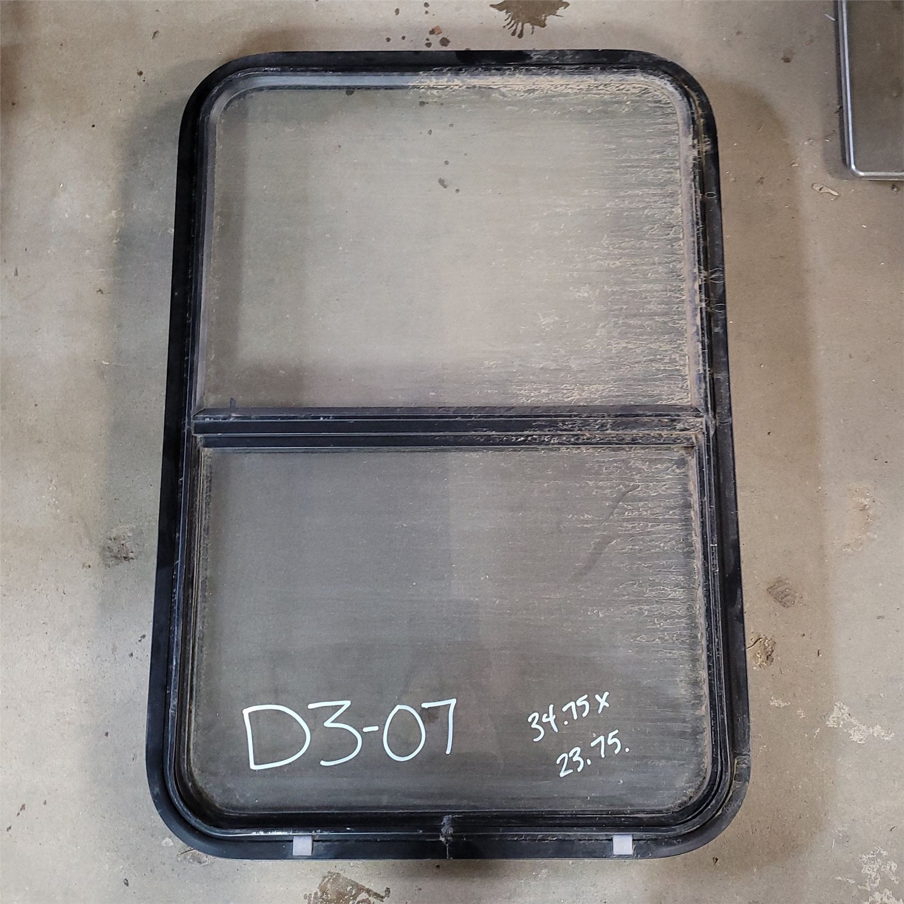 Used Black Radius Emergency Opening Window : 29 1/2