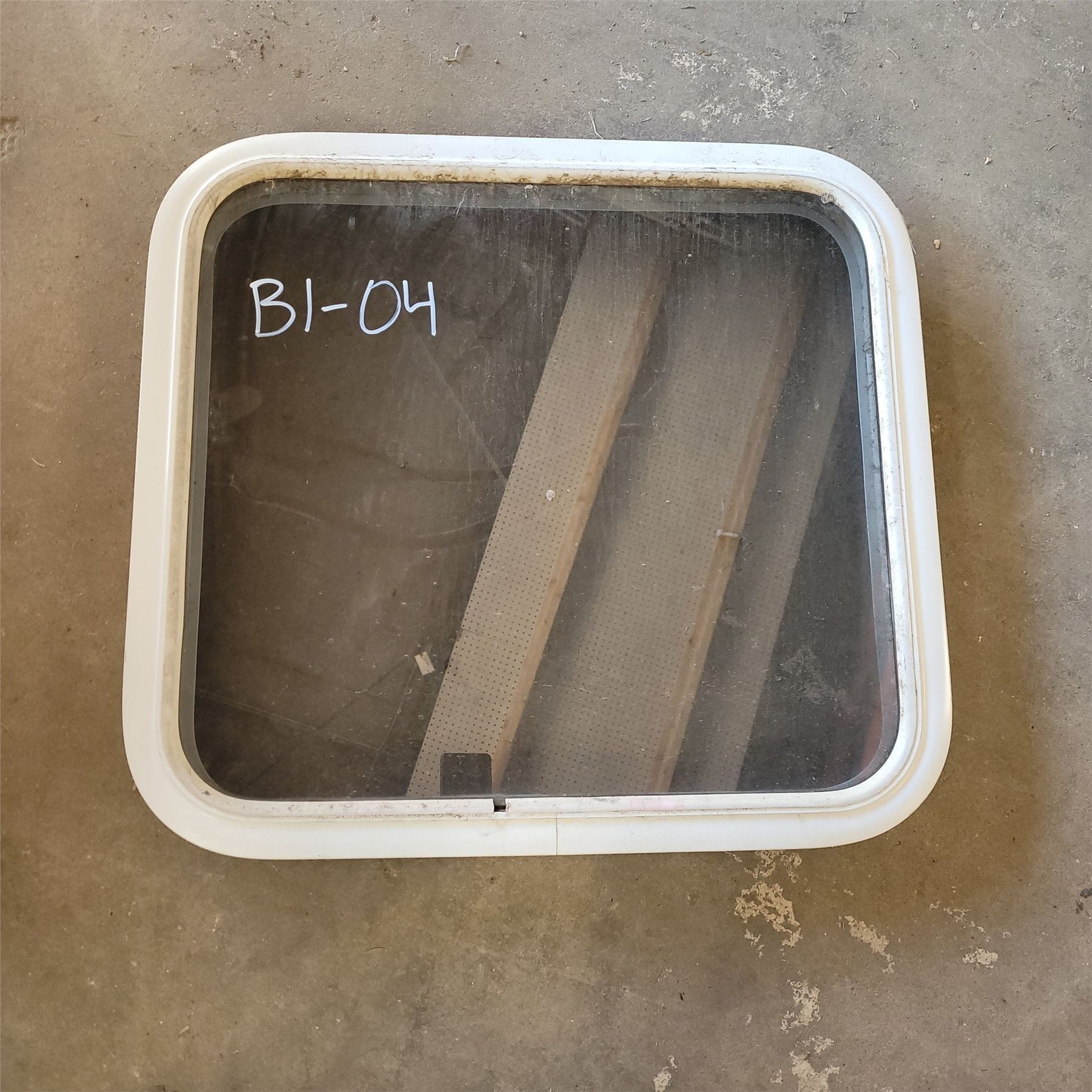 Used White Radius Emergency Opening Window : 35 1/2