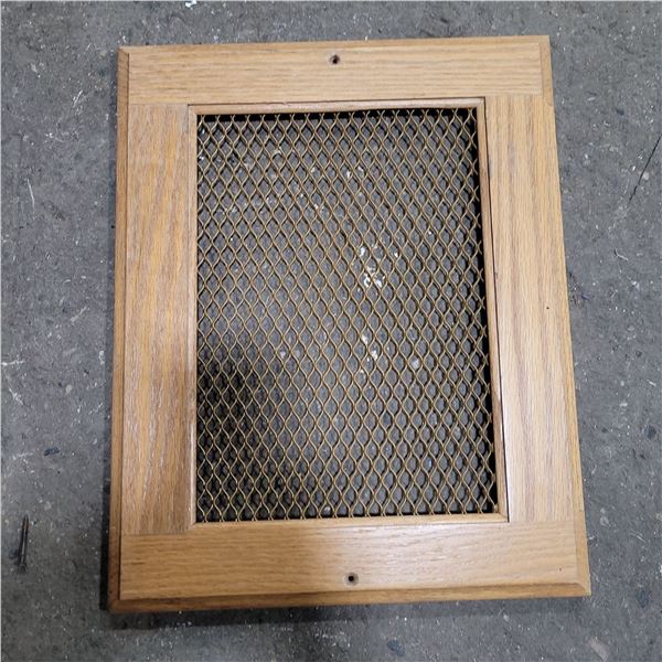 Used Wooden RV Interior Furnace Access Door 15" W X 12" H