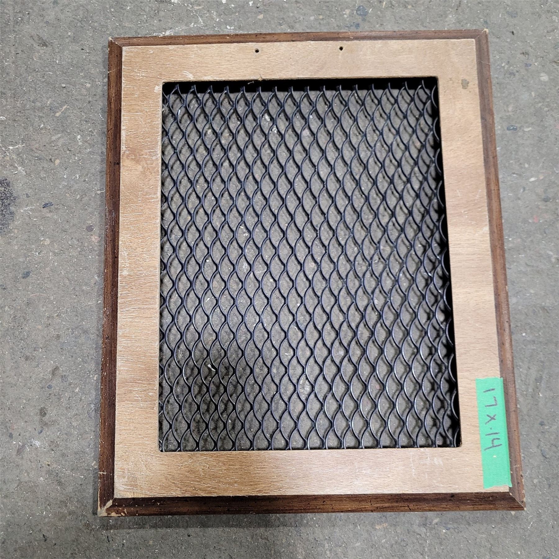 Used Wooden RV Interior Furnace Access Door 17" W X 14" H