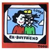 Image 1 : Todd Goldman, "Ex-Boyfriend" Hand Signed Original Painting on Canvas with Letter of Authenticity.