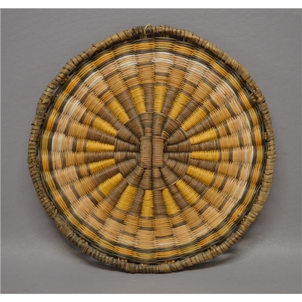 NATIVE AMERICAN HOPI WICKER BASKETRY PLAQUE