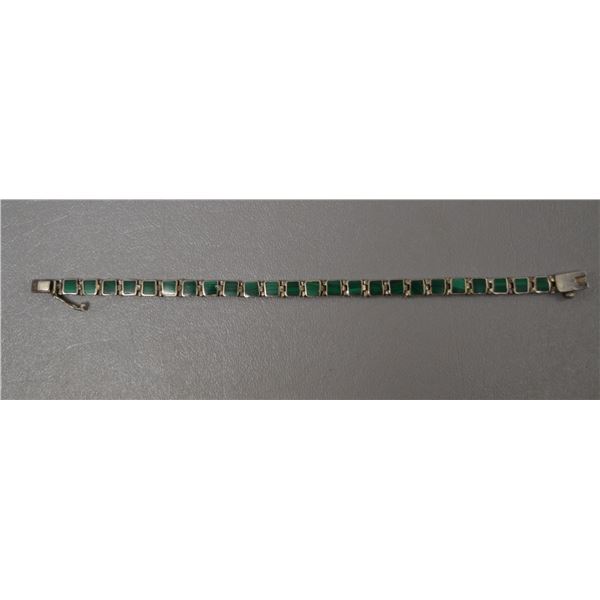CHILEAN  SILVER TENNIS BRACELET