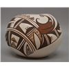 Image 1 : NATIVE AMERICAN HOPI POTTERY BOWL SIGNED WITH FROGO AND TADPOLE LOGO AND M