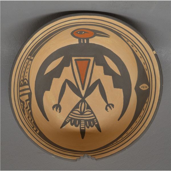 NATIVE AMERICAN SANDIA POTTERY BOWL BY JOHN MONTOYA