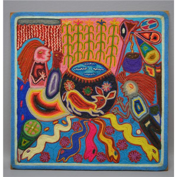 MEXICAN HUICHOL YARN ART