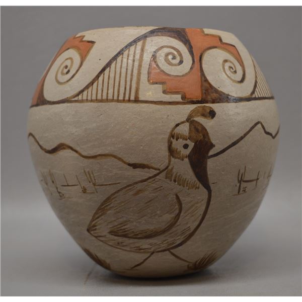 NATIVE AMERICAN PAPAGO POTTERY BOWL BY ANGEA