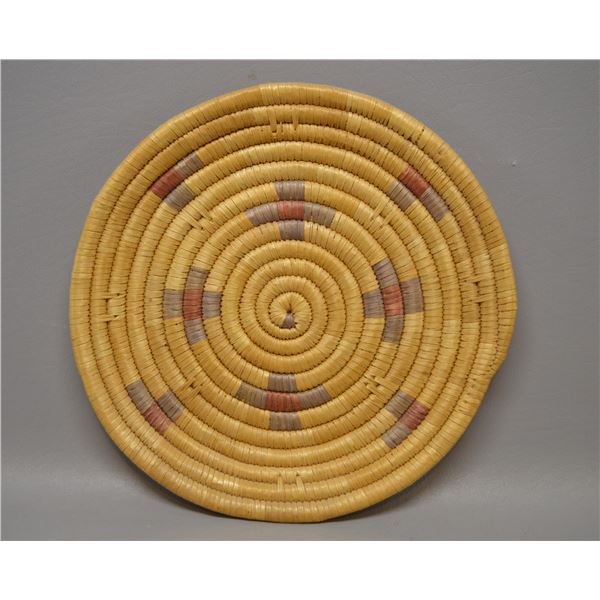 NATIVE AMERICAN ESKIMO BASKETRY PLAQUE