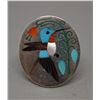 Image 1 : NATIVE AMERICAN ZUNI SILVER RING BY RNL