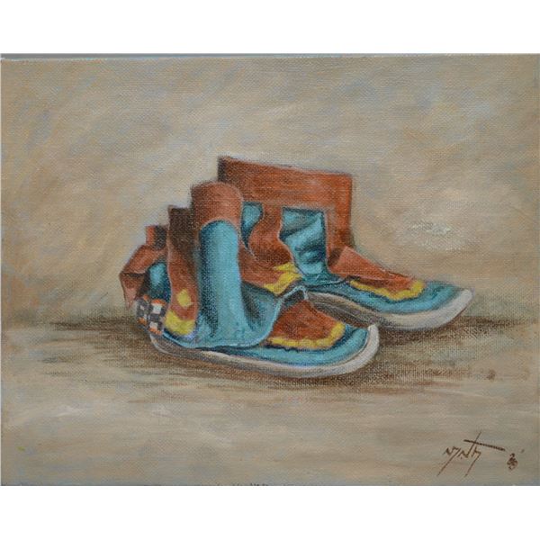 NATIVE AMERICAN HOPI PAINTING BY NEIL DAVID