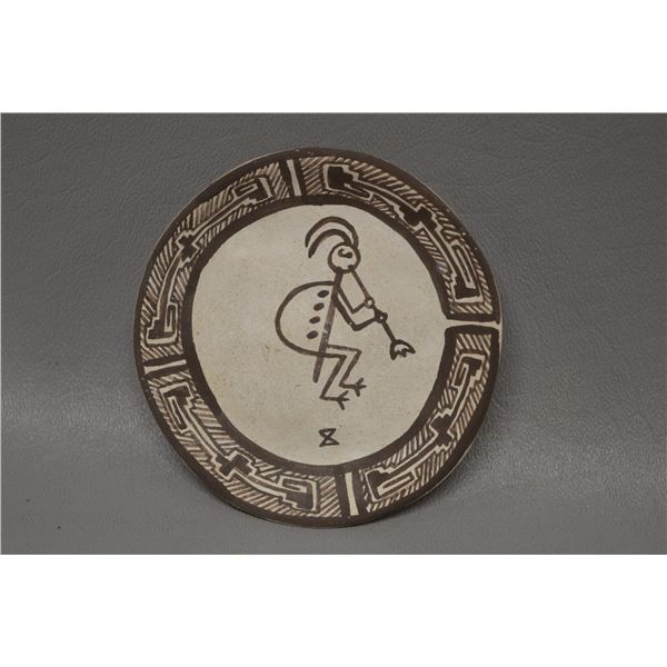 NATIVE AMERICAN LAGUNA POTTERY PLATE BY L PINO