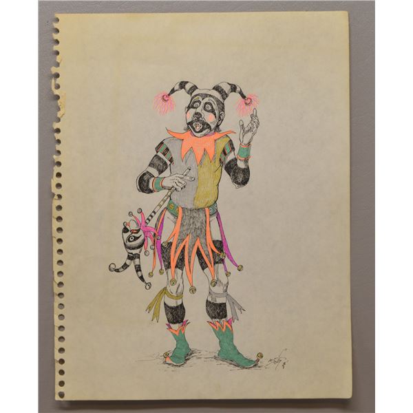 NATIVE AMERICAN HOPI DRAWING BY NEIL DAVID