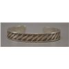 Image 1 : NATIVE AMERICAN NAVAJO SILVER BRACELET SIGNED K M