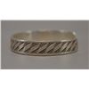 Image 2 : NATIVE AMERICAN NAVAJO SILVER BRACELET SIGNED K M