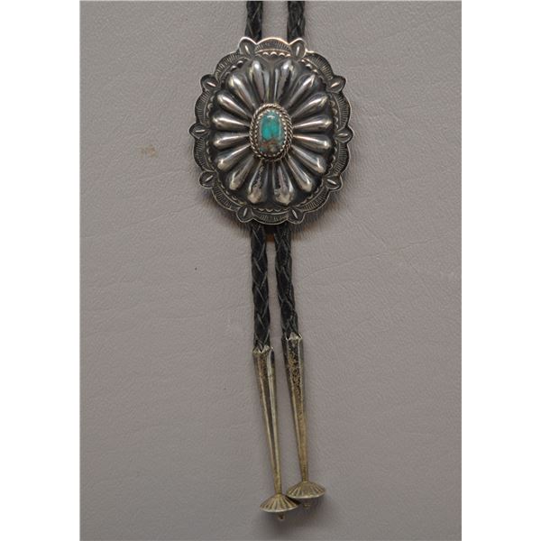 NATIVE AMERICAN NAVAJO SILVER BOLO