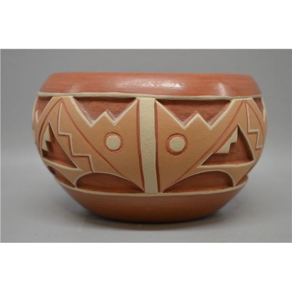 NATIVE AMERICAN SAN JUAN POTTERY BOWL BY ROSITA DE HERRERA