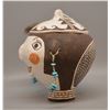 Image 2 : NATIVE AMERICAN ACOMA POTTERY LIDDED HEAD BY F TORIVIO