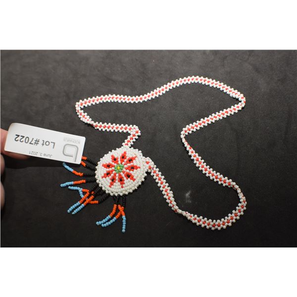 NATIVE BEADWORK NECKLACE