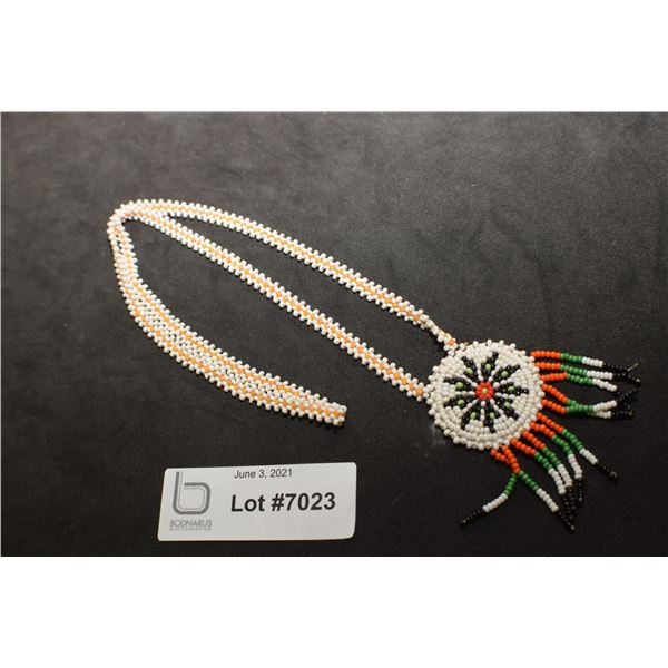 NATIVE BEADWORK NECKLACE