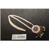 Image 1 : NATIVE BEADWORK NECKLACE