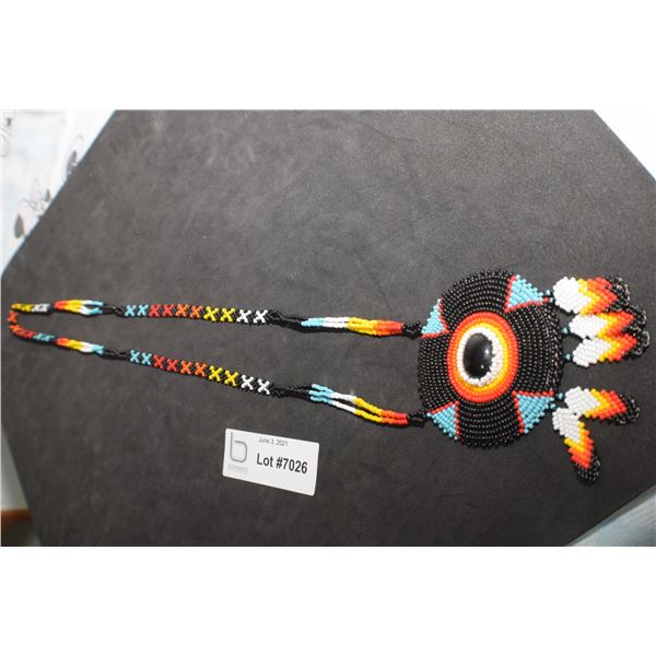 NATIVE BEADWORK NECKLACE