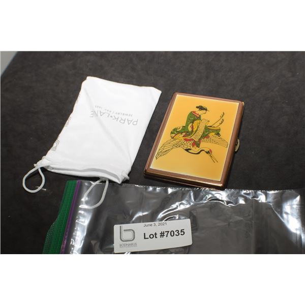 VINTAGE CIGARETTE CASE AND LIGHTER