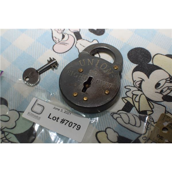 UNION 8 LEVER LOCK AND KEY