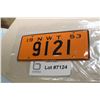 Image 1 : 1953 WHEATIES CEREAL MINI LICENSE PLATE  NORTHWEST TERRITORIES SCARCE