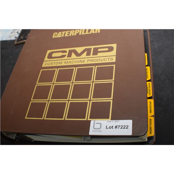 DEALERS BINDER OF CAT MACHINERY BROCHURES