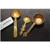 Image 1 : 3 DIFFERENT NABOB BRASS SPOONS